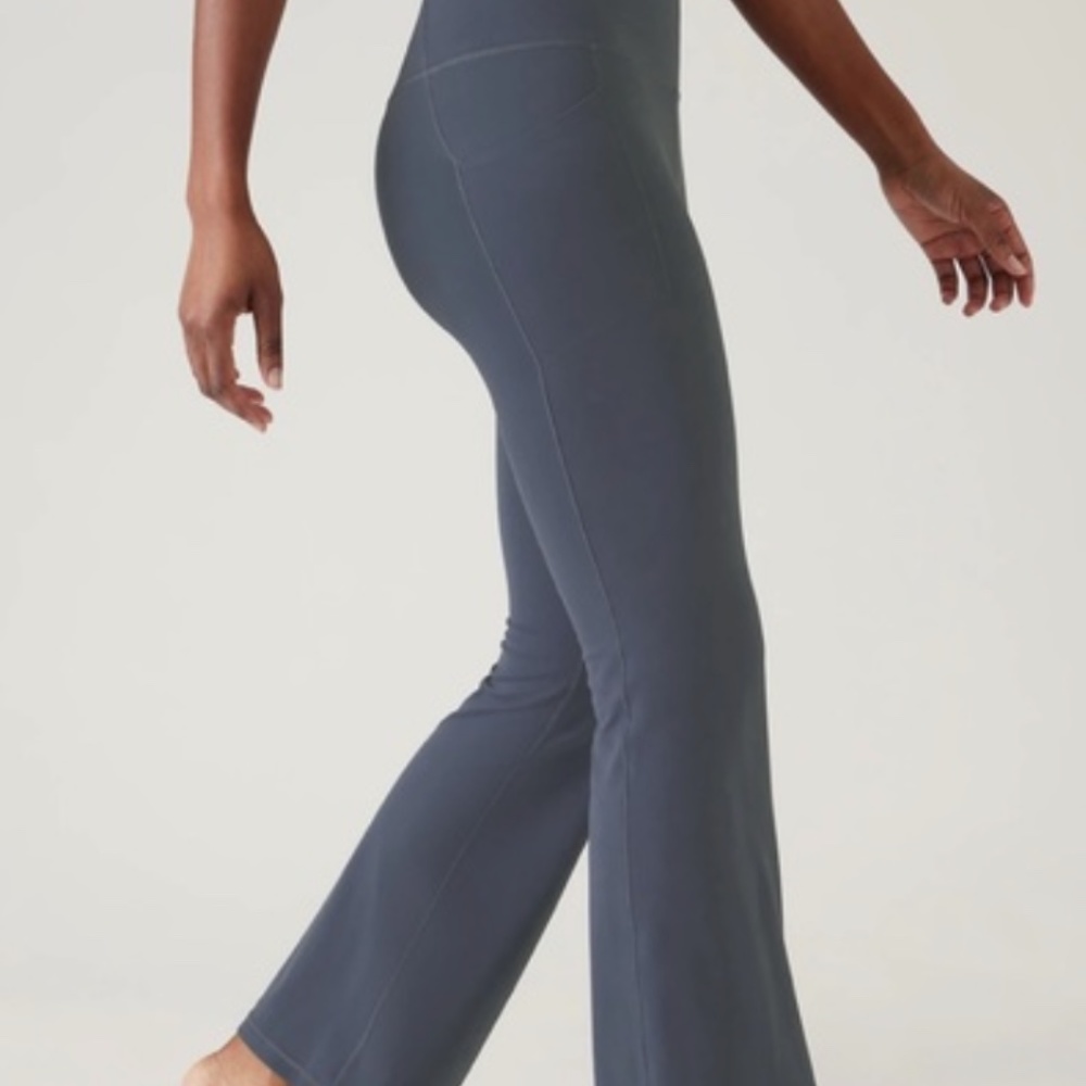 NWOT TALL Salutation Stash Flare Pants Granite Blue